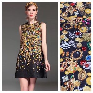 THE ROBINET Crystal Embellished Dress